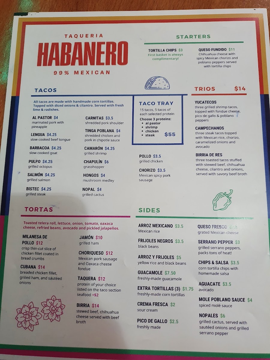 Taqueria Habanero Menu - Image 4